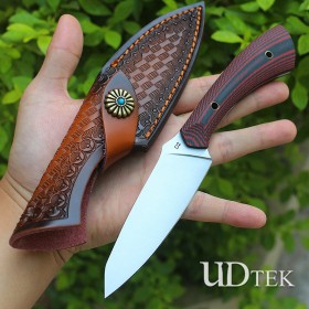 Two-color G10 outdoor small straight knife UD2105532